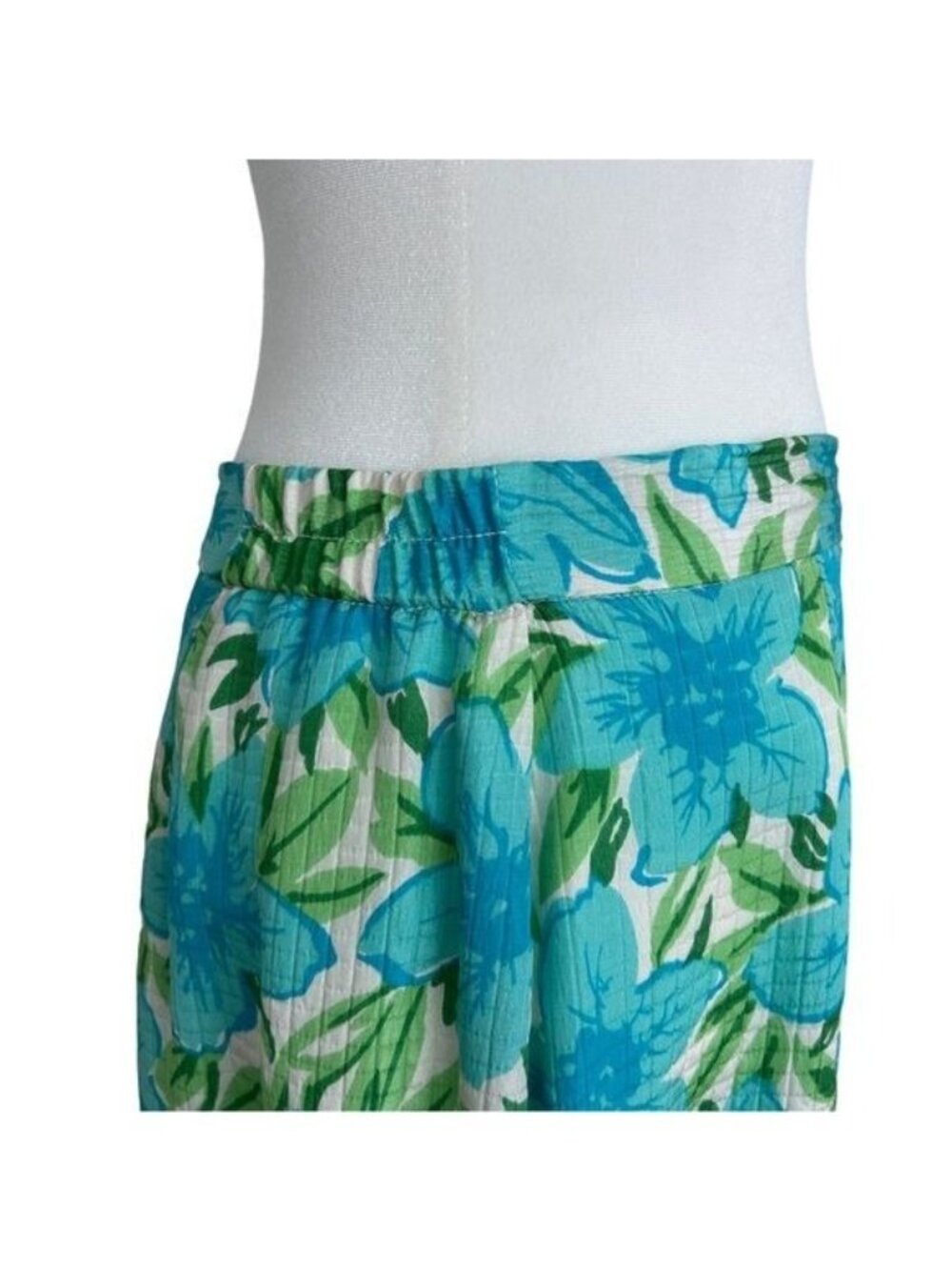 Vintage Talbots Pure Silk Quilted Floral Botanical Coastal Resort‎ Skirt (10) - Picture 8 of 15